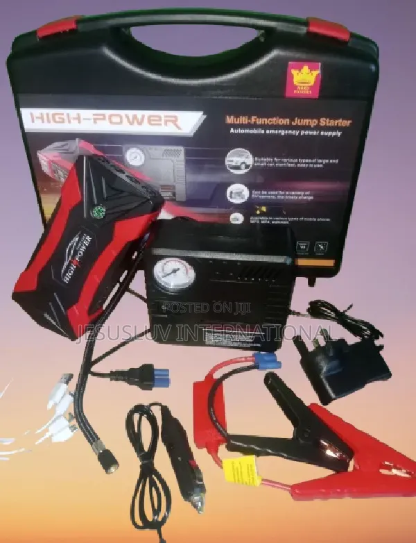 Vehicle Jump Starter 99,800mah ,12v Tyre Pump 4 Usb for Charging