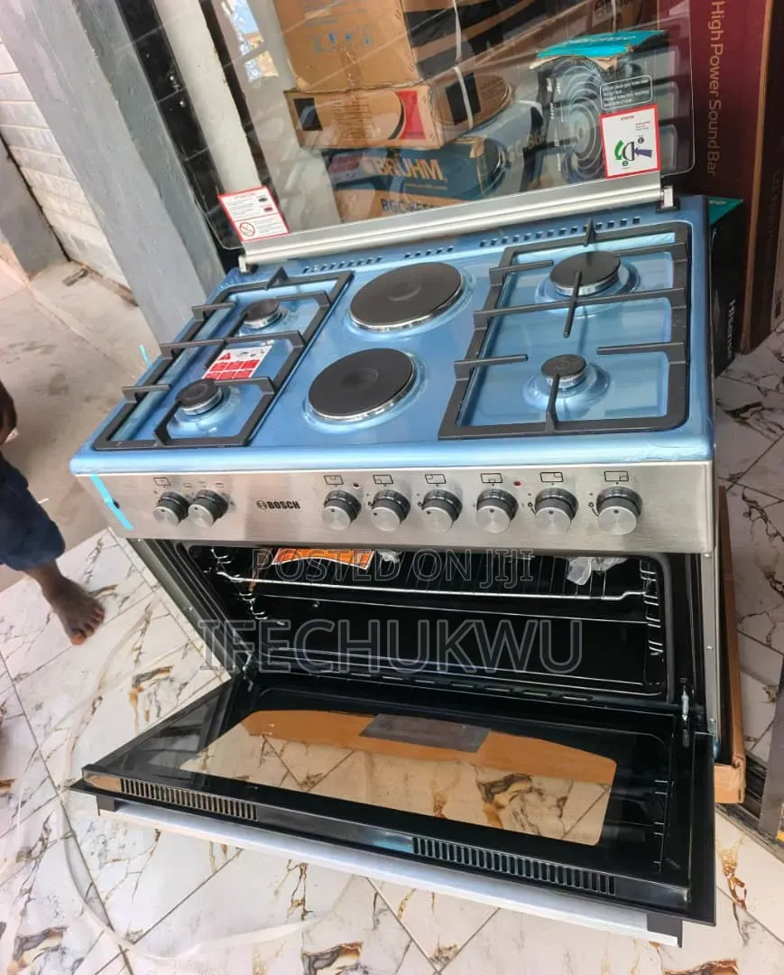 Original Bosch 60x90cm Stainless Steel 4+2 Gas Electric Cooker Etc.