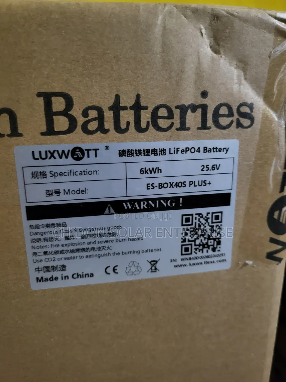 6kwh 24v Luxwatt Lithium Ion Battery