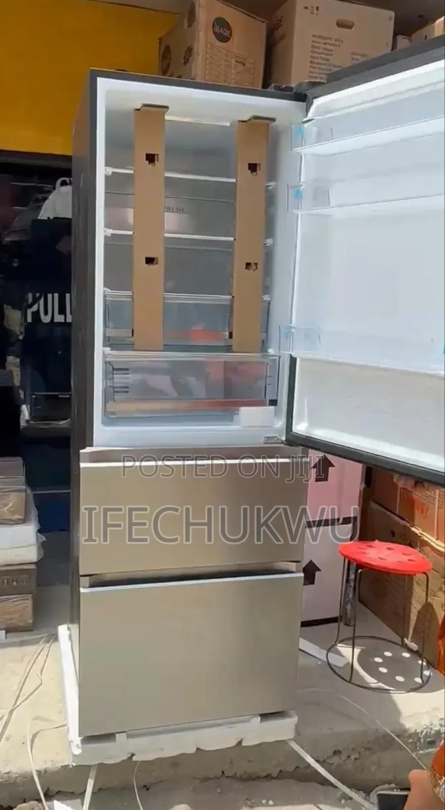 Original Aucma 2026 Model Bottom 2 Drawers Bottom Freezer 1up Fridge