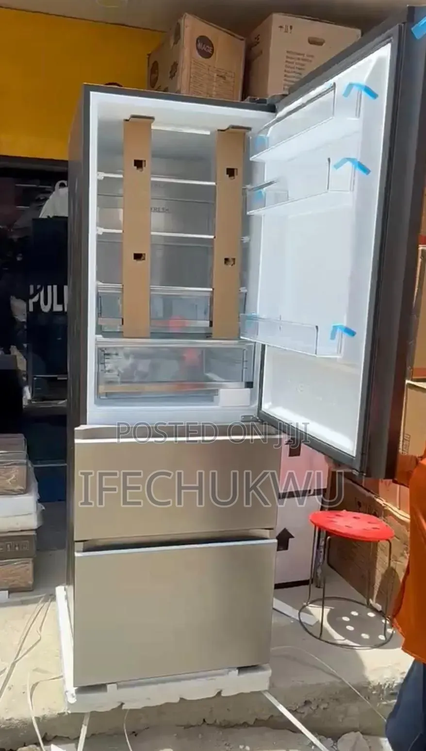 Original Aucma 2026 Model Bottom 2 Drawers Bottom Freezer 1up Fridge