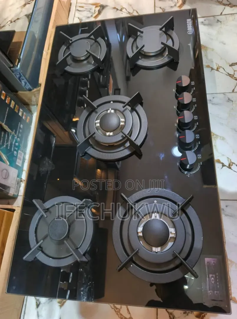 Quality Bosch Inbuilt Cabinet 2 Big Burners 3 Medium Burners Gas Hob