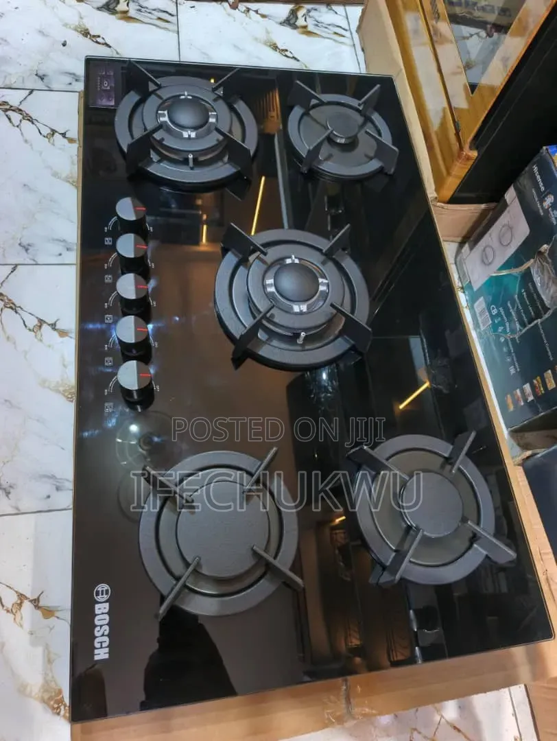 Quality Bosch Inbuilt Cabinet 2 Big Burners 3 Medium Burners Gas Hob