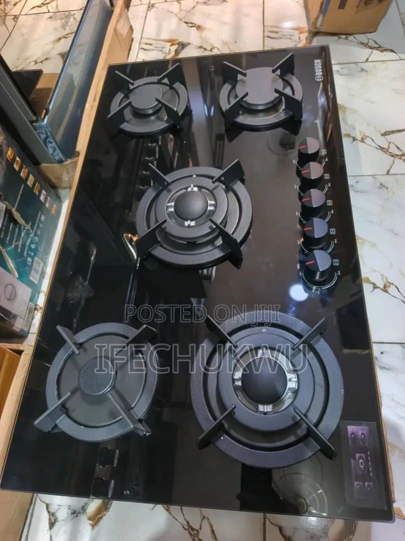 Quality Bosch Inbuilt Cabinet 2 Big Burners 3 Medium Burners Gas Hob