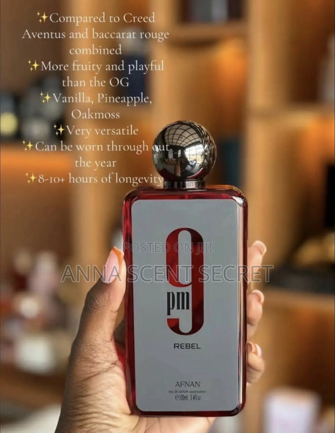 9pm Rebel by Afnan Edp 100ml a Fragrance for Men and Women
