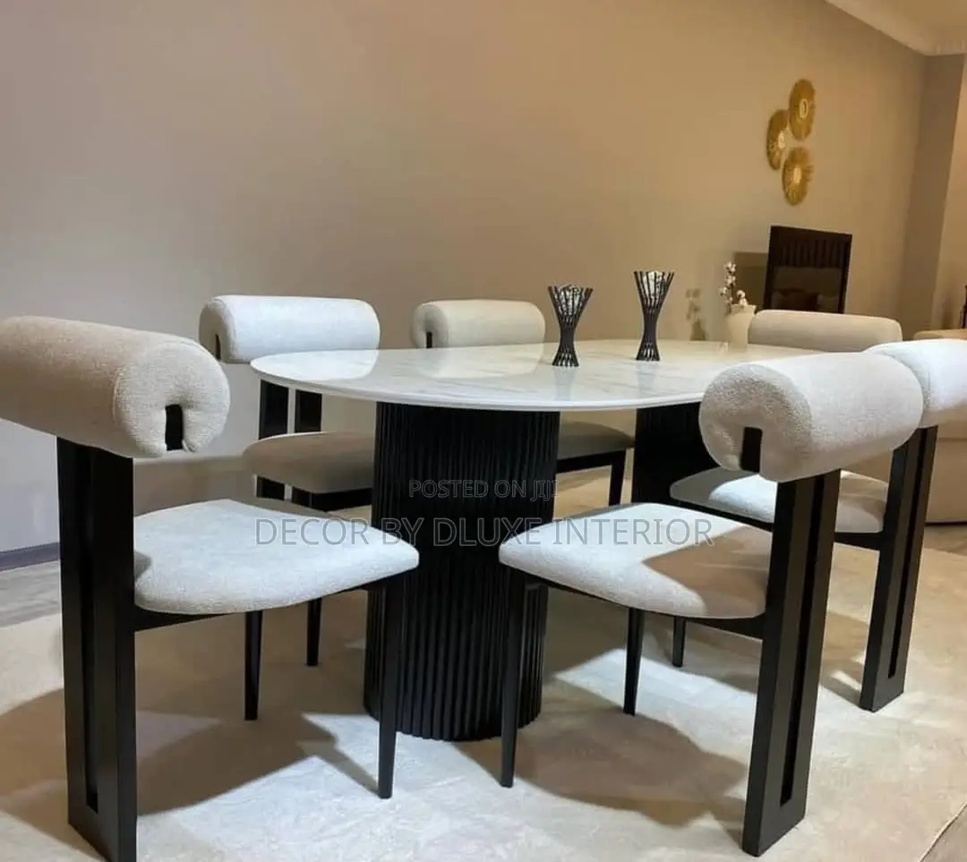 Luxury Minimalist 6 Seater Dining Set