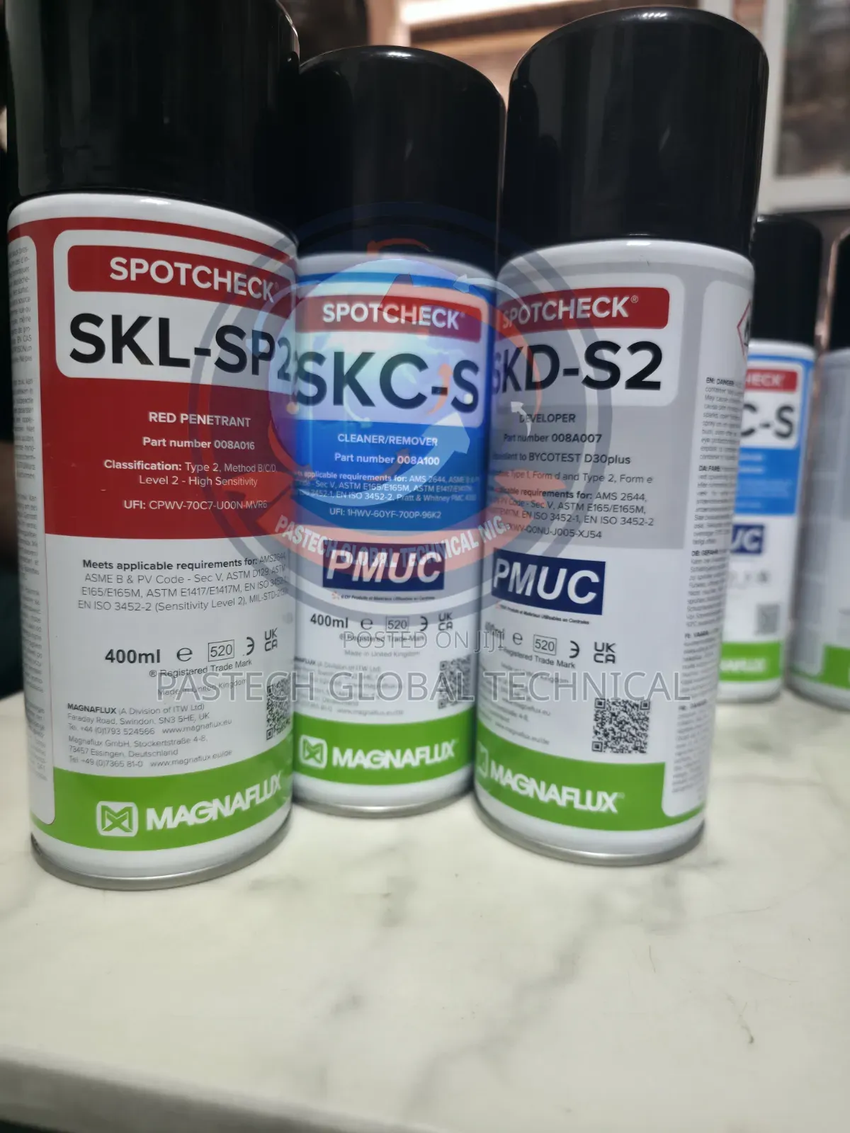 Magnaflux SKL-Sp2 Red Penetrant SKC-S Solvent Cleaner/Remover/SKD-S2