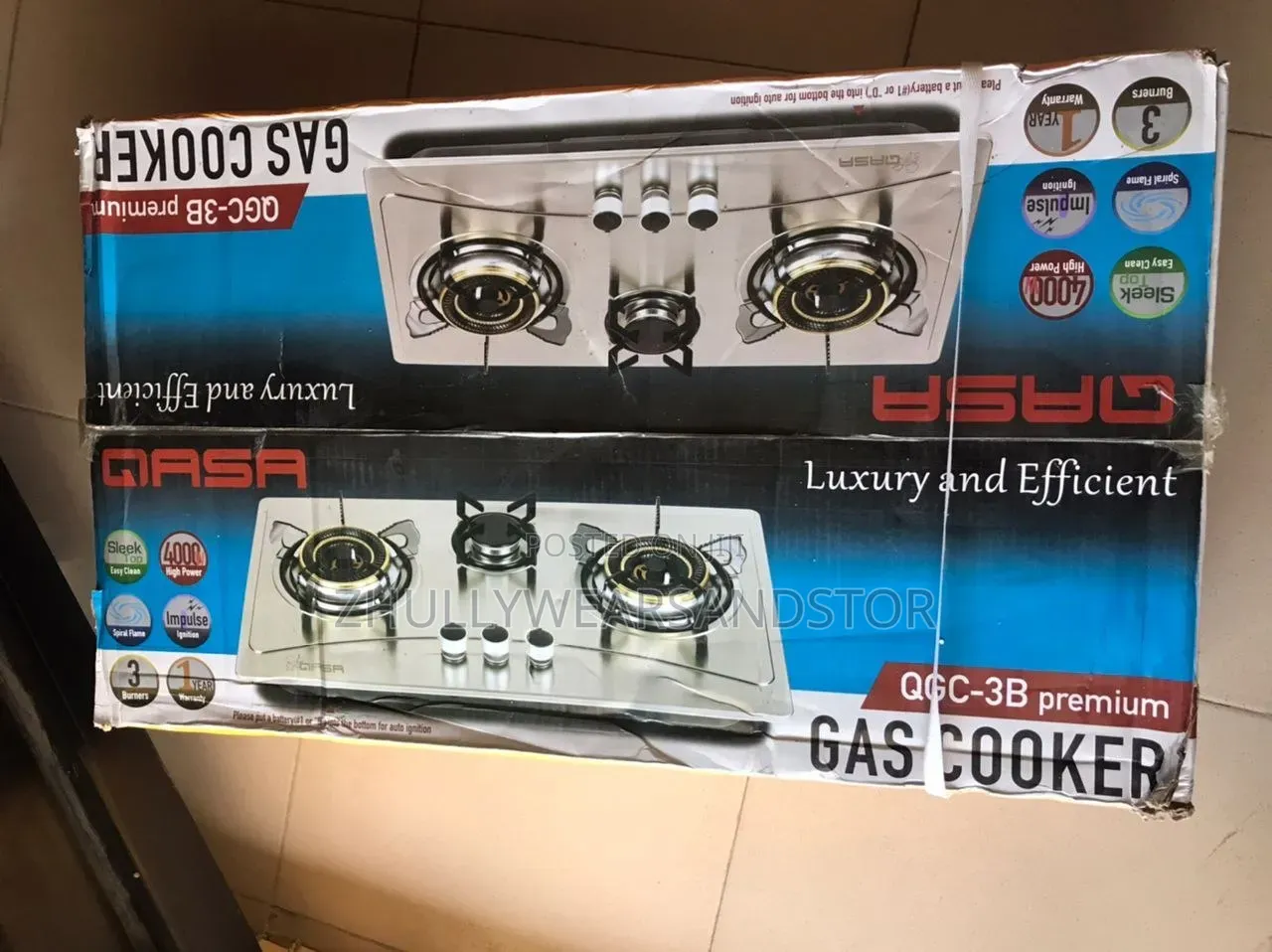 Qasa Super Quality Inbuilt Gas Burner Cooker