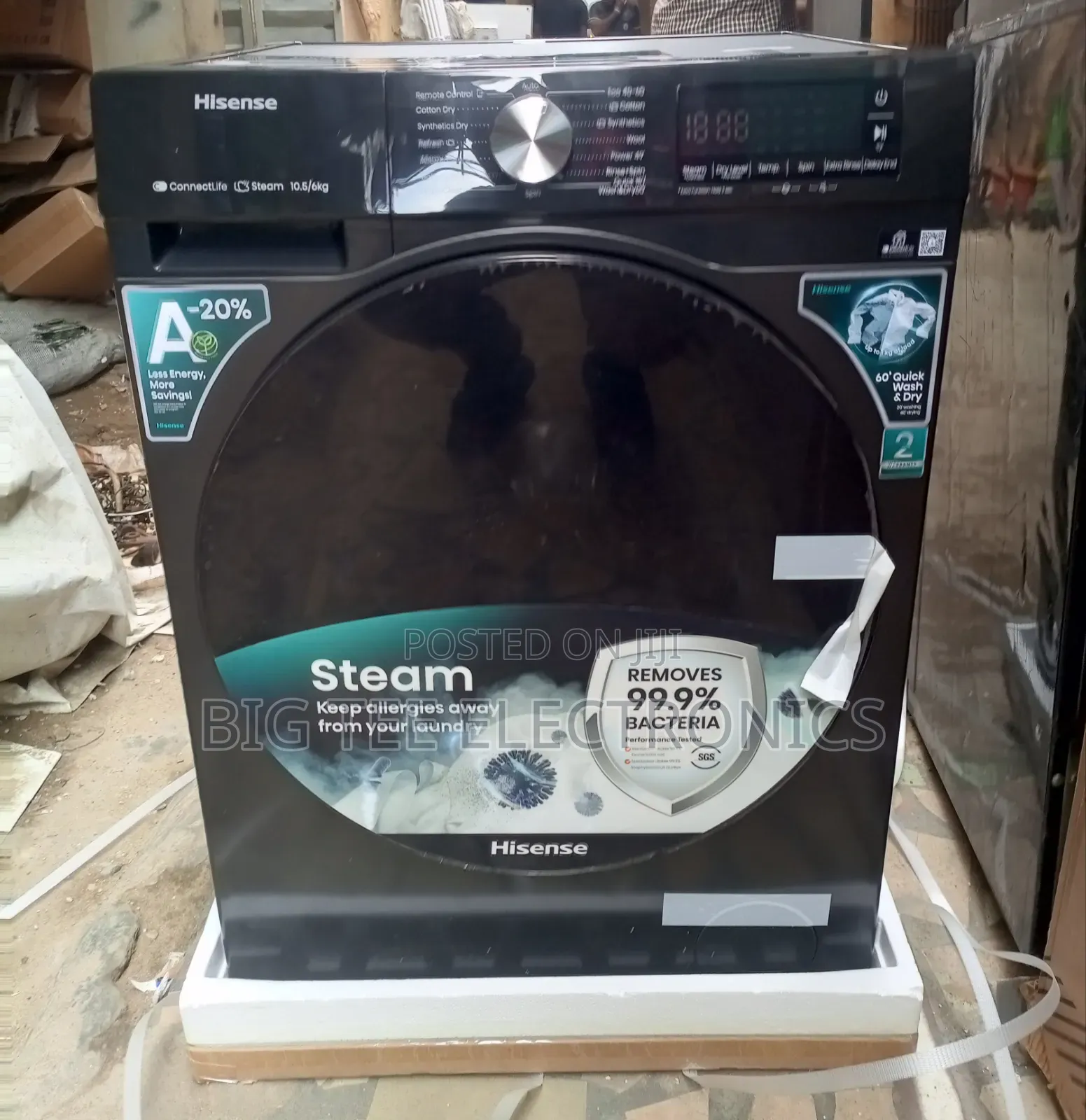 Hisense Washing and Dryer Machine (10.5kg Inverter)