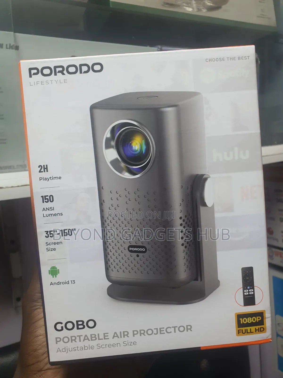 Porodo Rechargeable Gobo Portable Air Projector