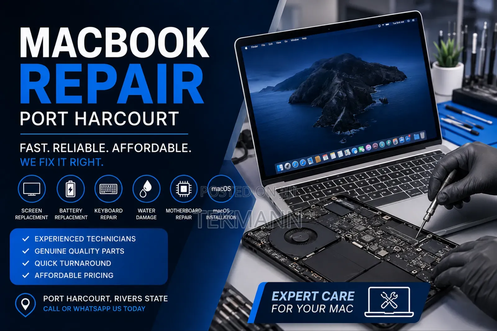 Macbook Repair Port Harcourt | Screen, Battery Keyboard Repair