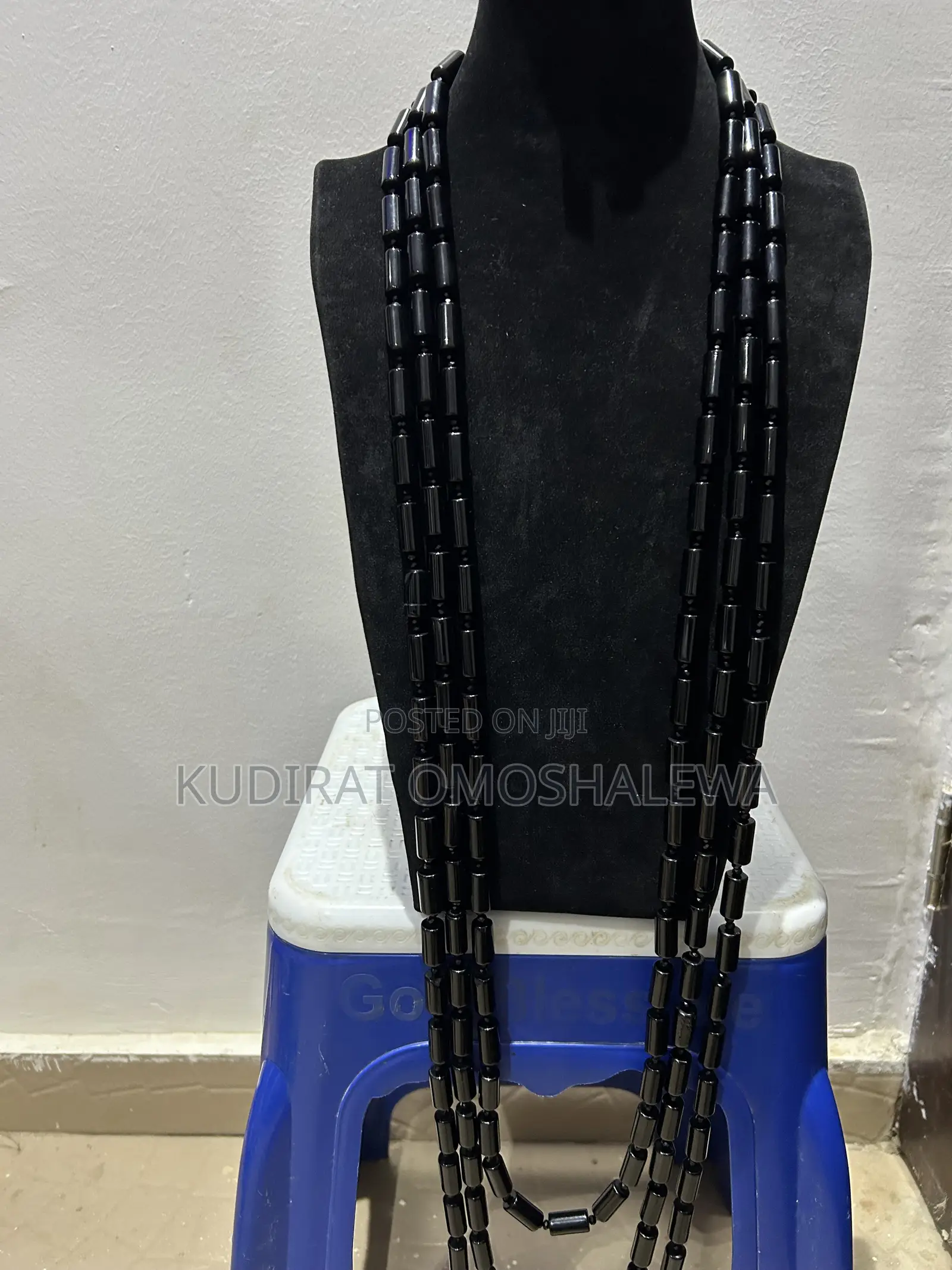 Black Three Layers Beads With Three Bracelets for Men