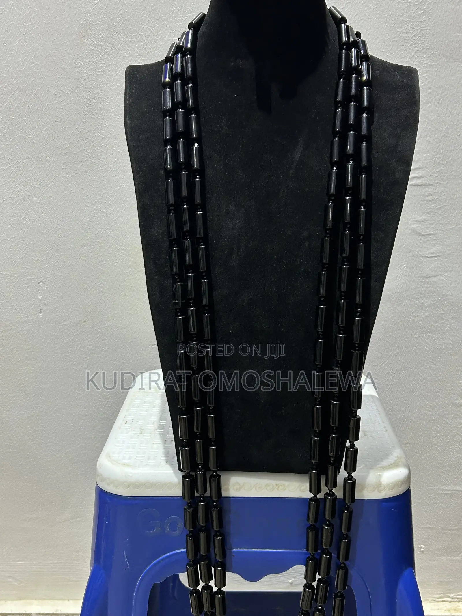 Black Three Layers Beads With Three Bracelets for Men