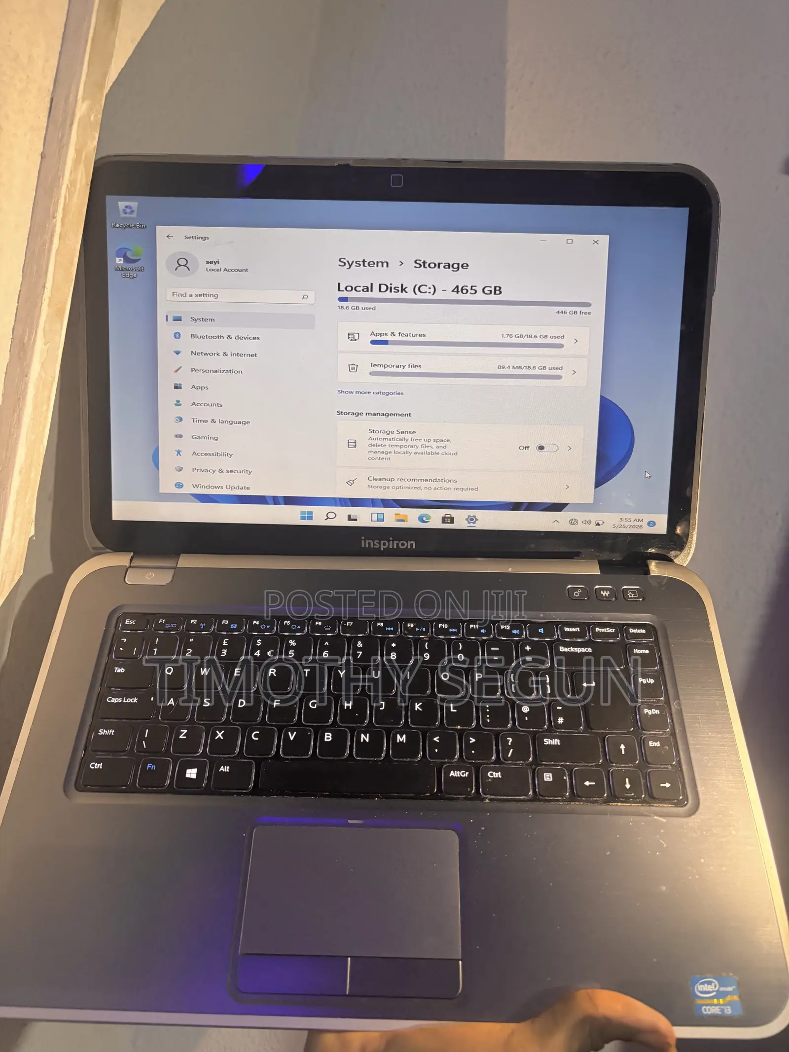 Laptop Dell Inspiron 5548 6GB Intel Core i3 HDD 500GB