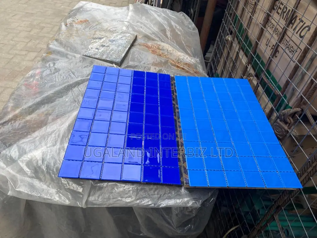 Deep Blue Glass Mosaic (1x1)