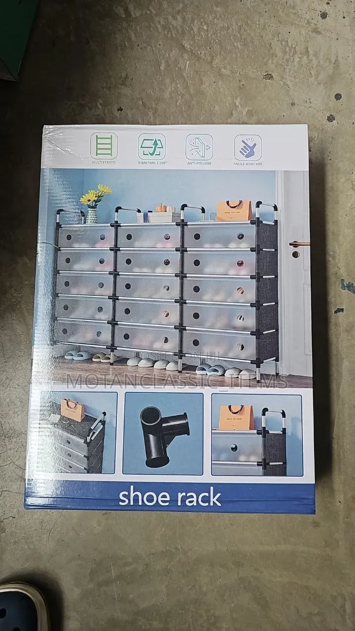 Layers in 3 Phase Shoe Rack With Cover (Big)