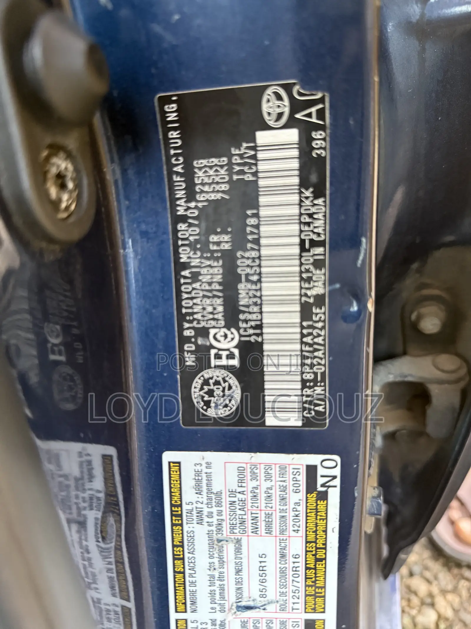 Toyota Corolla 2005 Blue