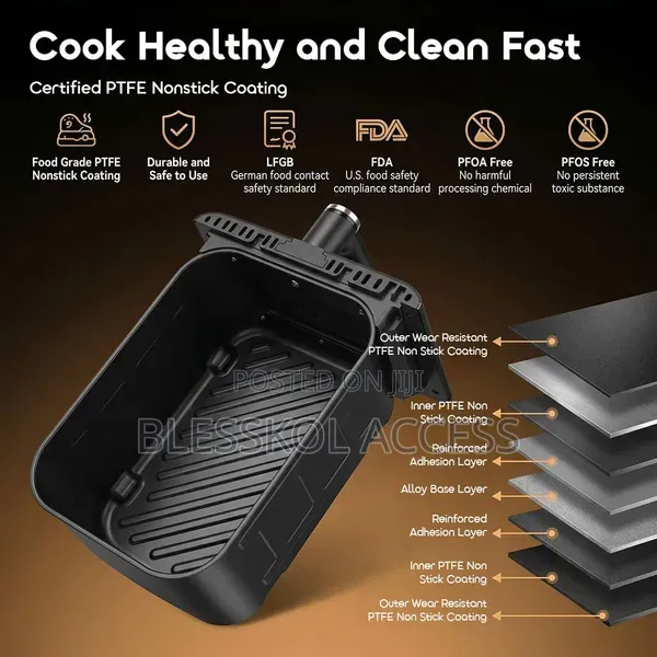 Oraimo Intellifry 9l 230°C Dual Side Flip Free Air Fryer