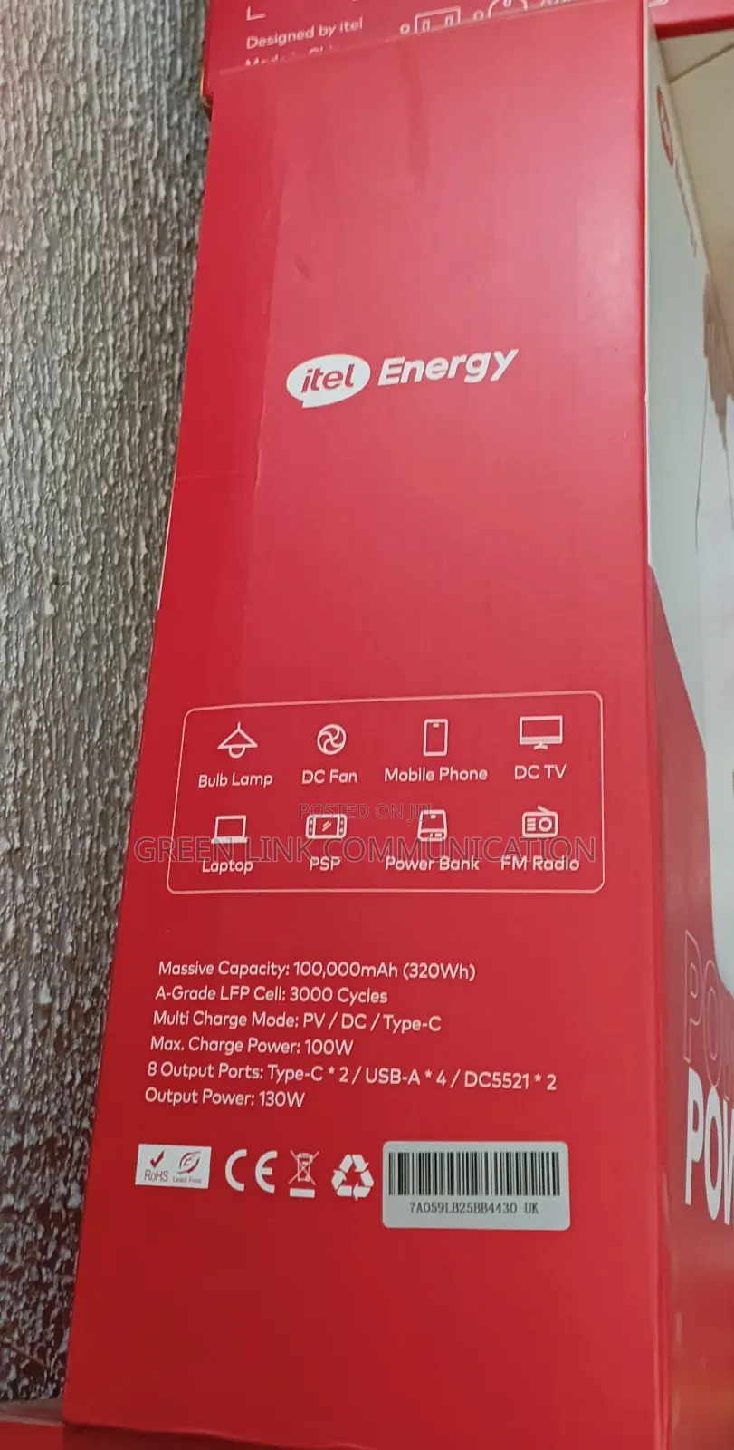Itel Power Tank 100,000mah