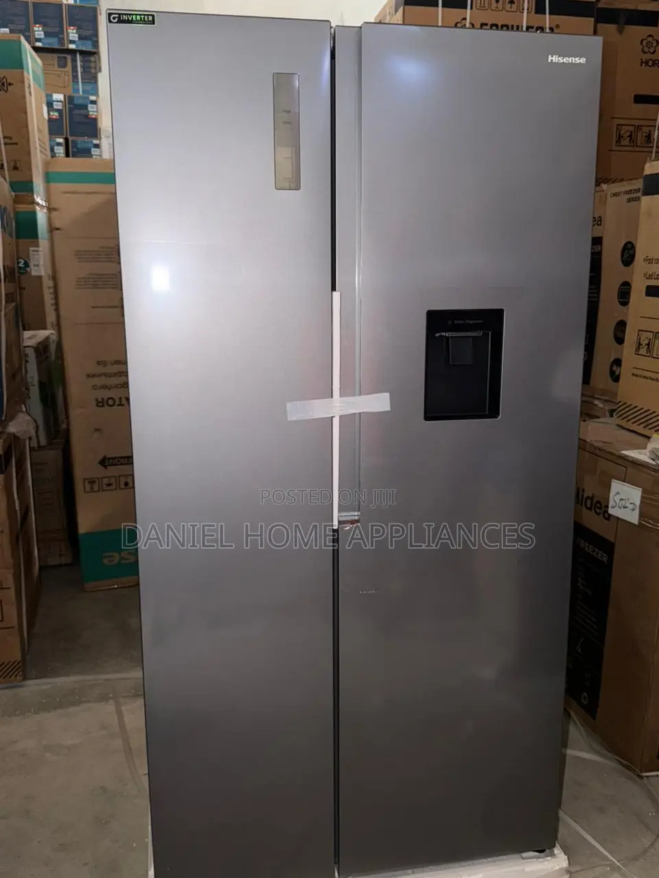 Hisense Side-by-Side Refrigerator With a Built-in Water Dispenser