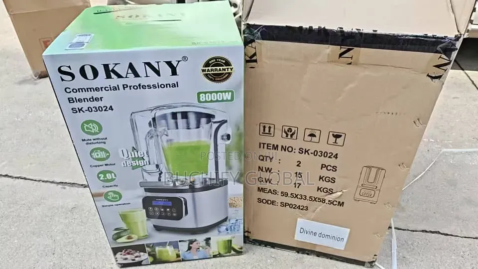 Sokany Commercial Blender 2l