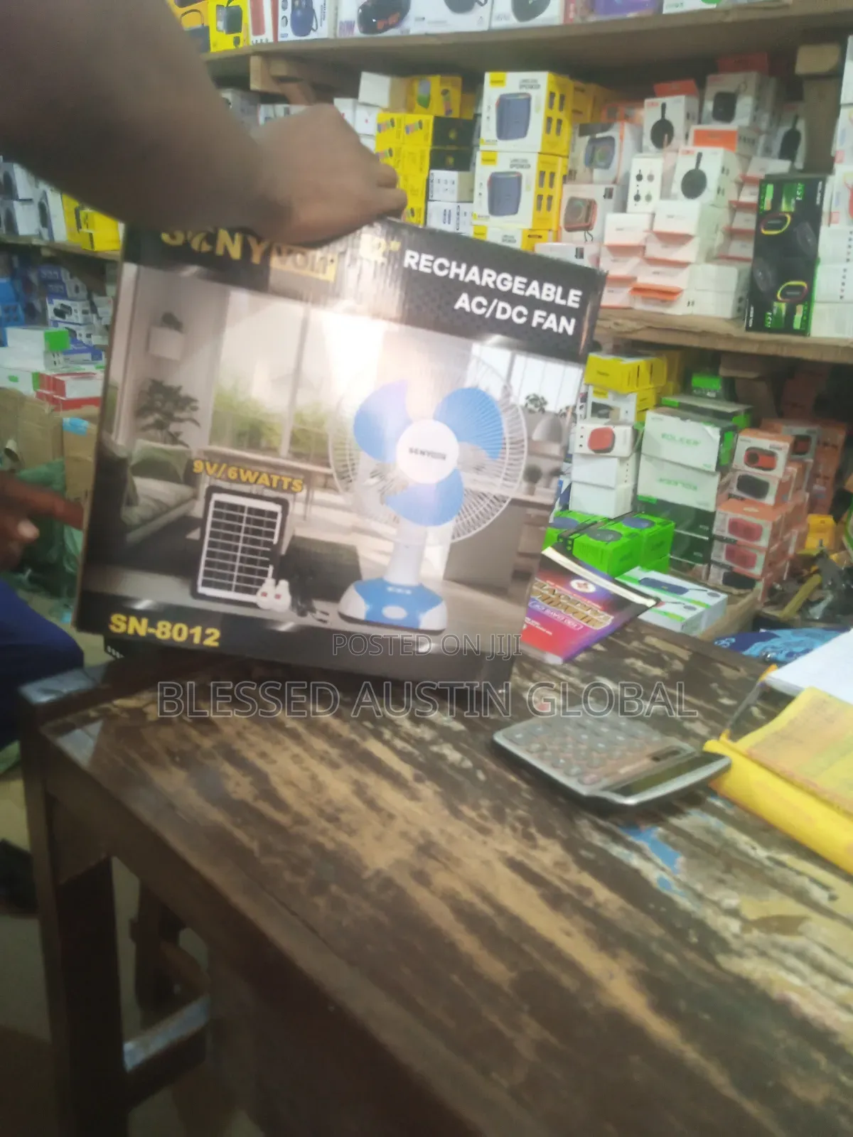 Solar Rechargable Fan