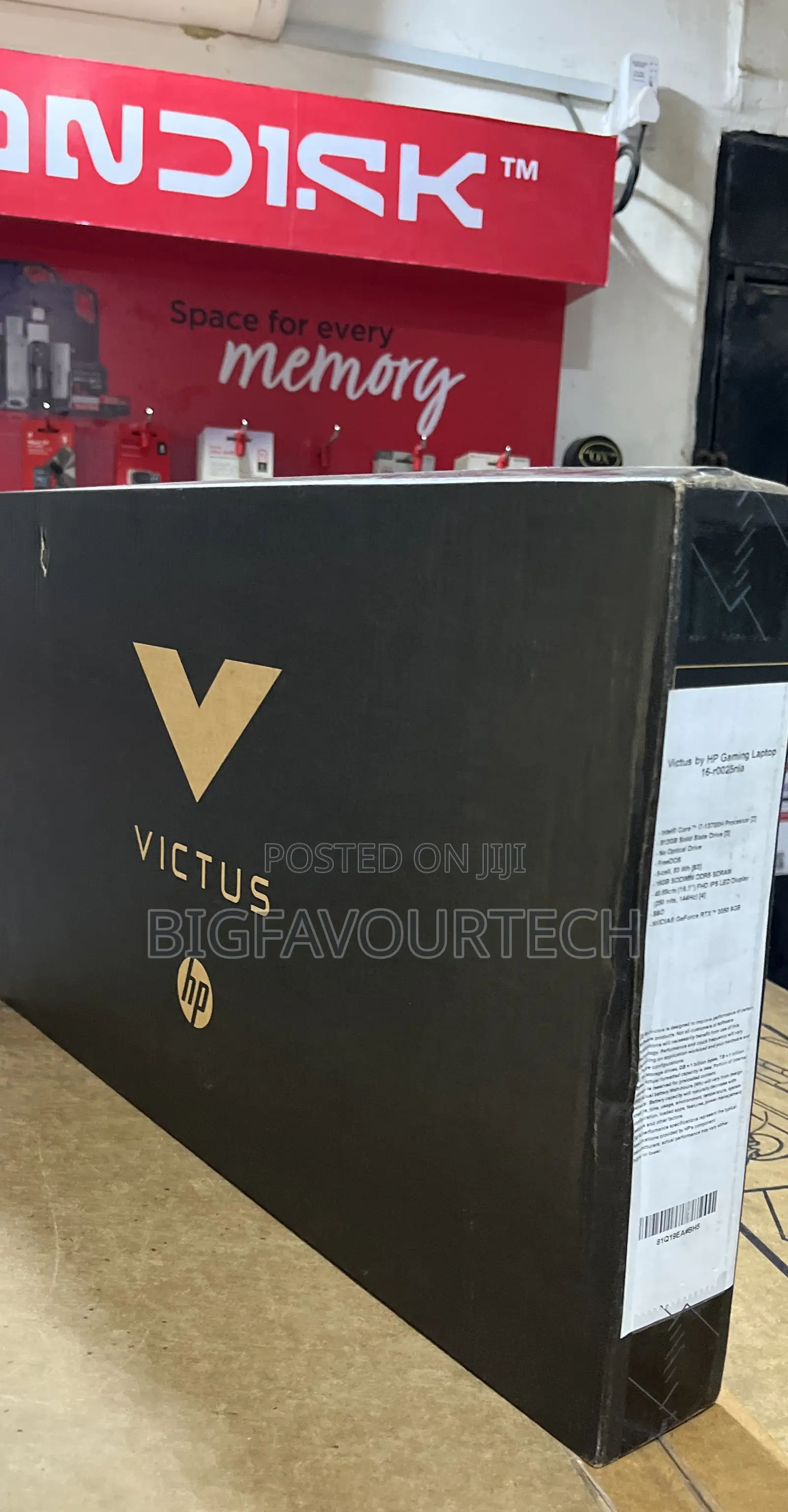 New Laptop HP Victus 16 16GB Intel Core i7 SSD 512GB