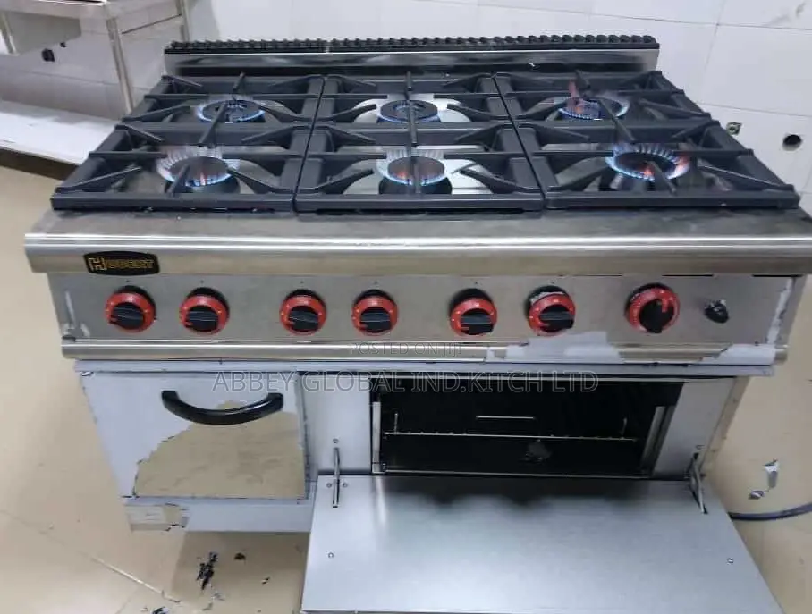 6bunner Gas Cooker With Oven