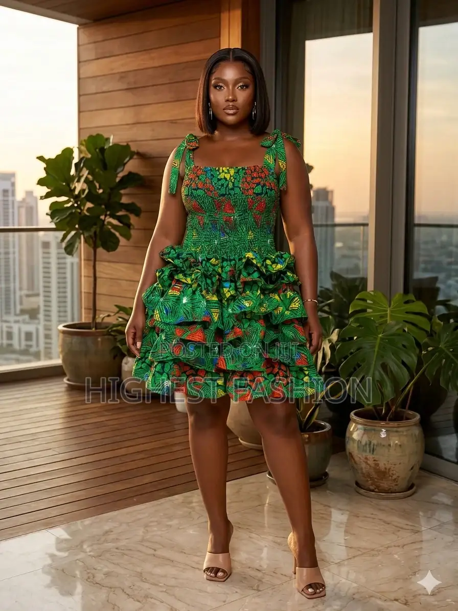 Short Gown With Flare - Style 653