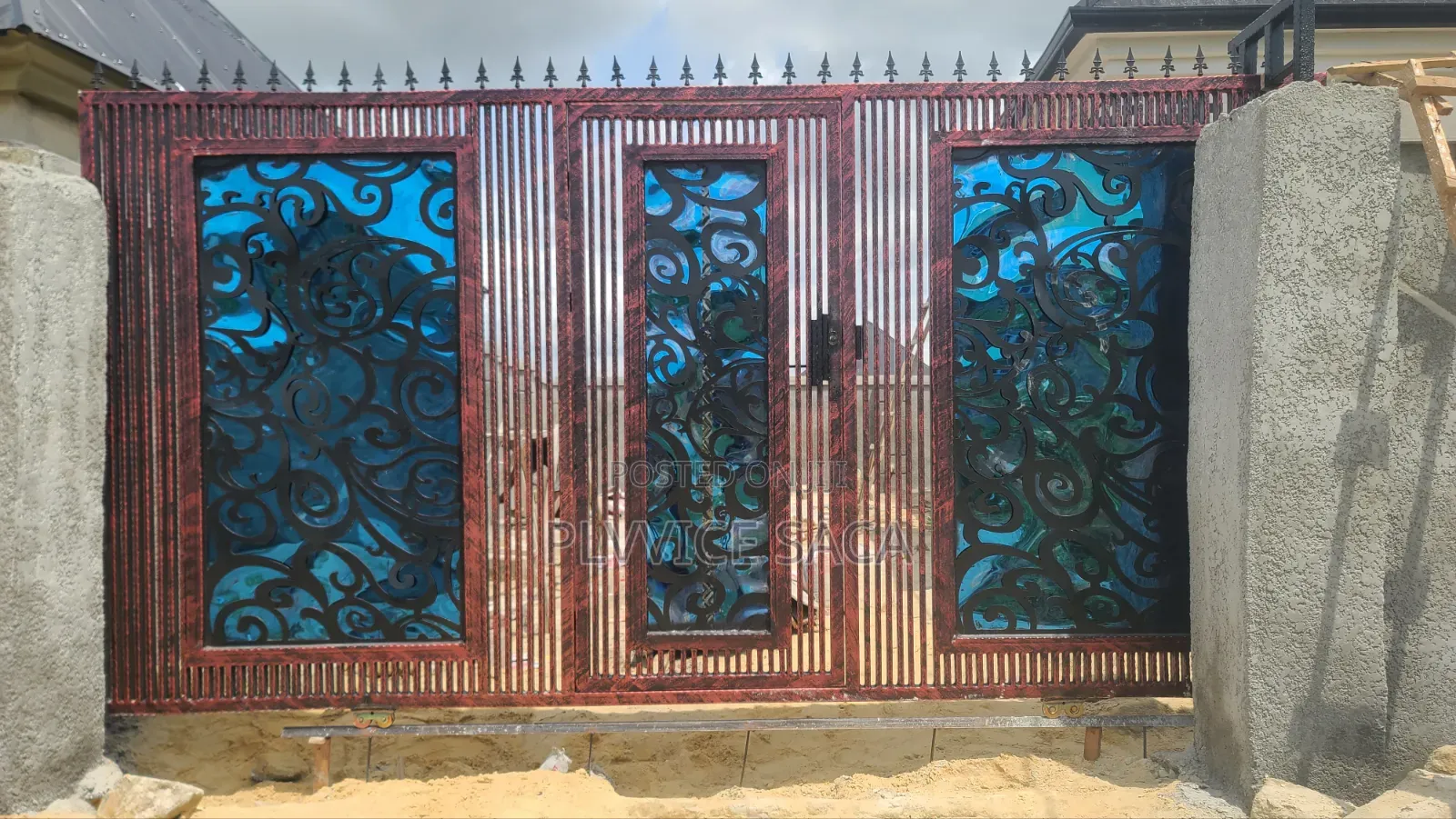 Wrought-Iron See Through Gate