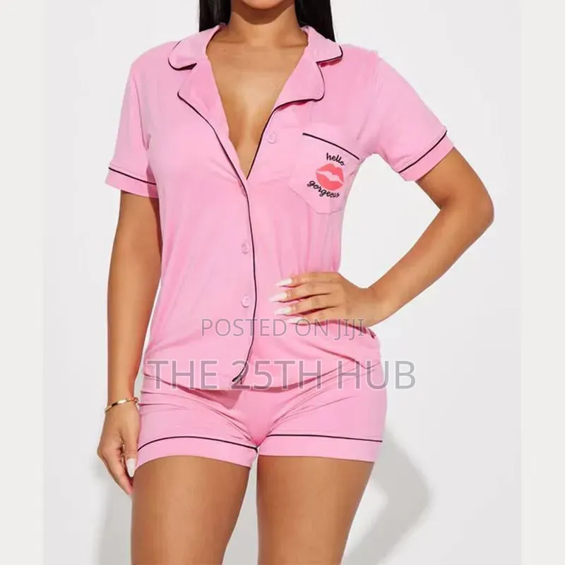 Luxury Soft Button Pyjamas Set for Women