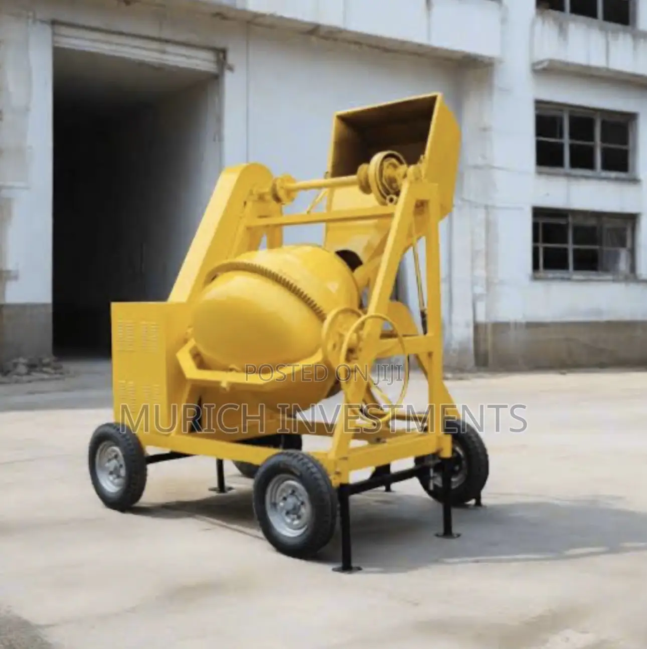 Self Loader 510l Concrete Mixer With Bucket ,Winch And Wheel Barrow