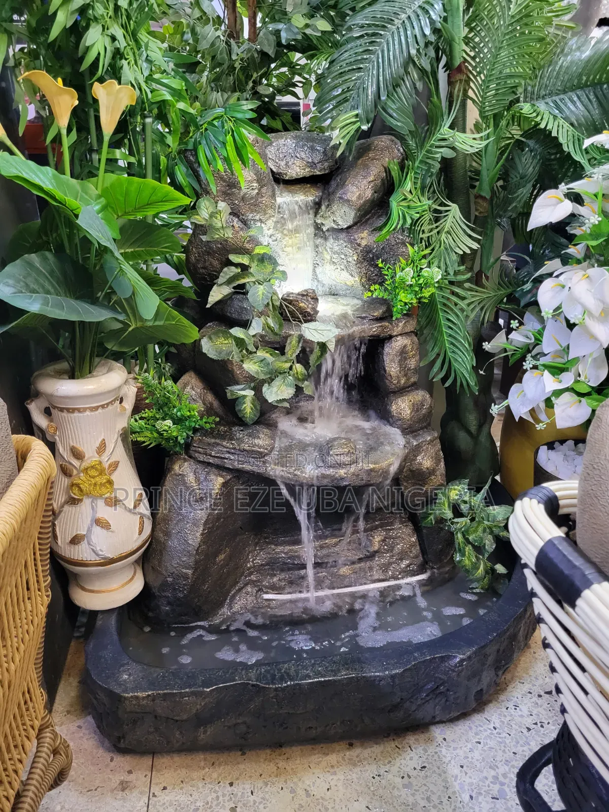 Fountain With Water Falls