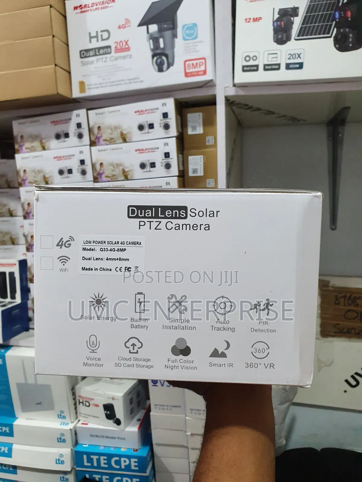 Dual Lens Solar PTZ Camera - Ubox App