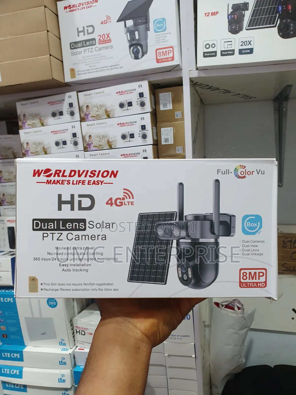 Dual Lens Solar PTZ Camera - Ubox App