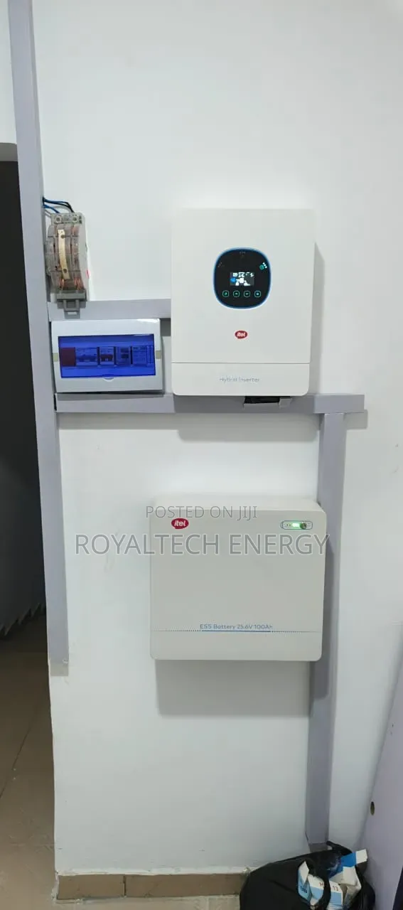 Itel 4kva 24v Hybrid Inverter and 2.5kwh 24v Itel Lithium Battery