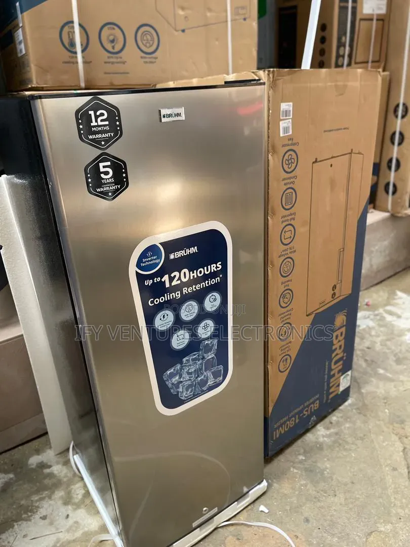 7 Steps Bruhm Inverter Upright Freezer (Ice Maker) With 2 Yrs Warranty