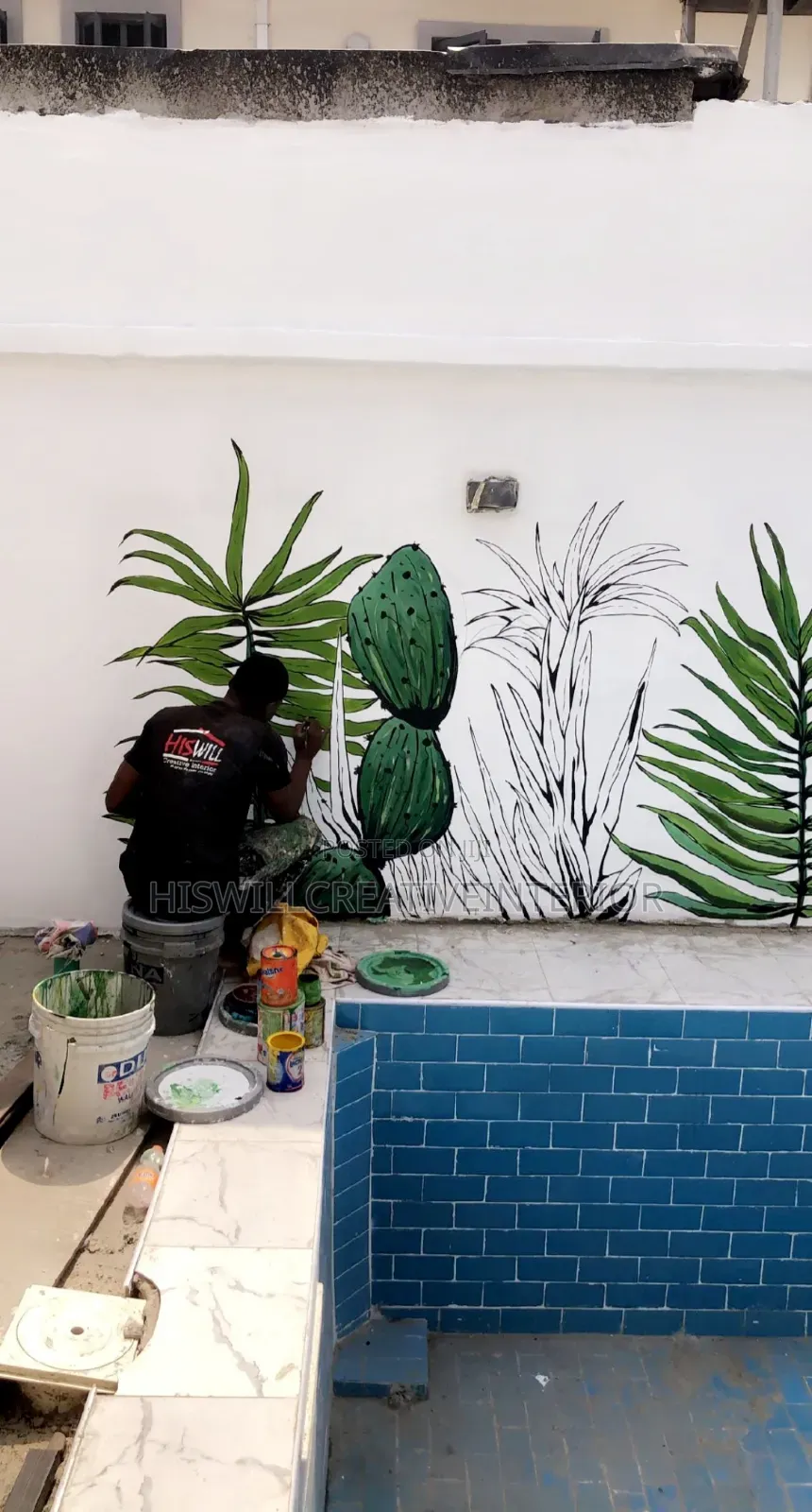 Mural Painting Pool Side