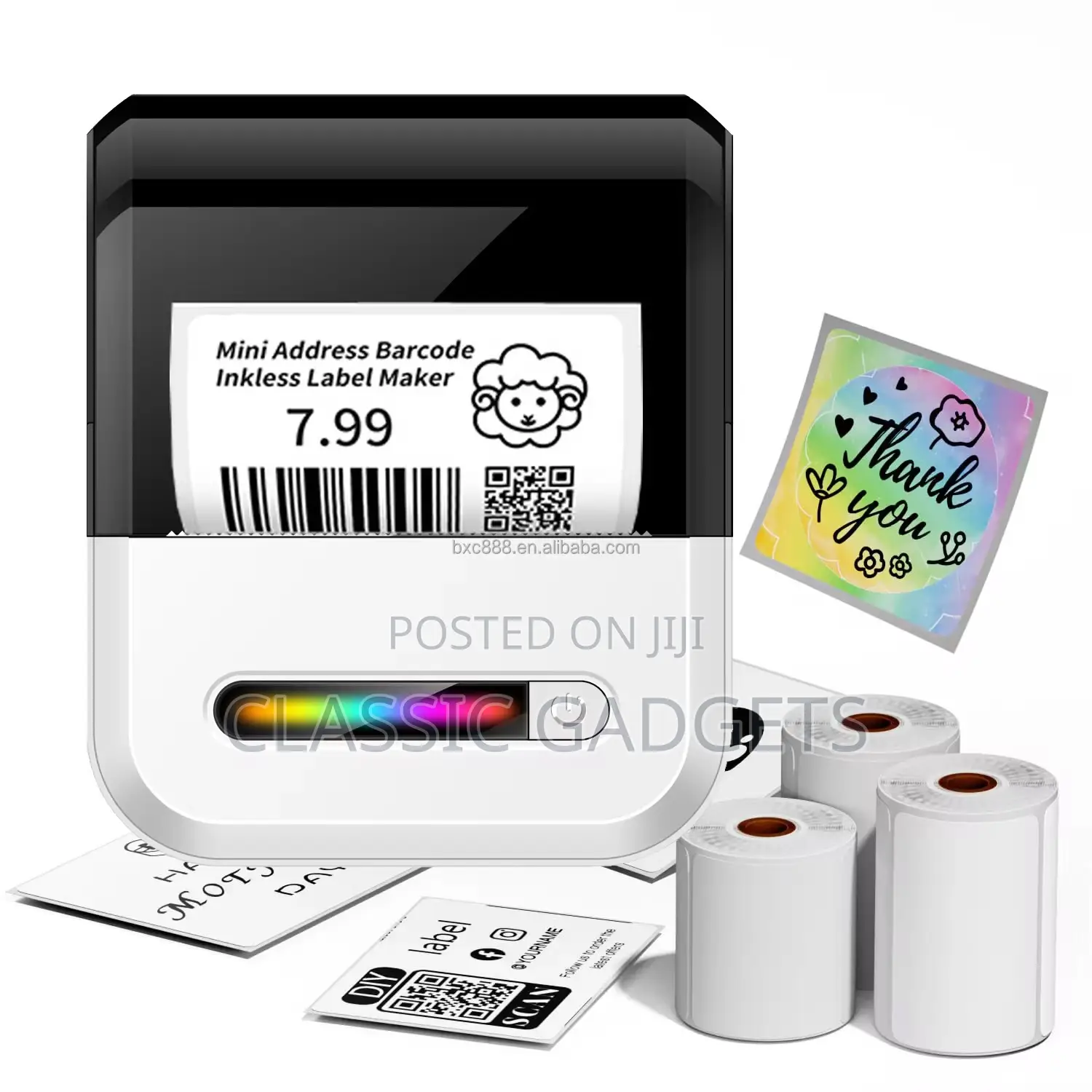 U1 200dpi Mini Portable Inkless Thermal Label Printer for Office Home