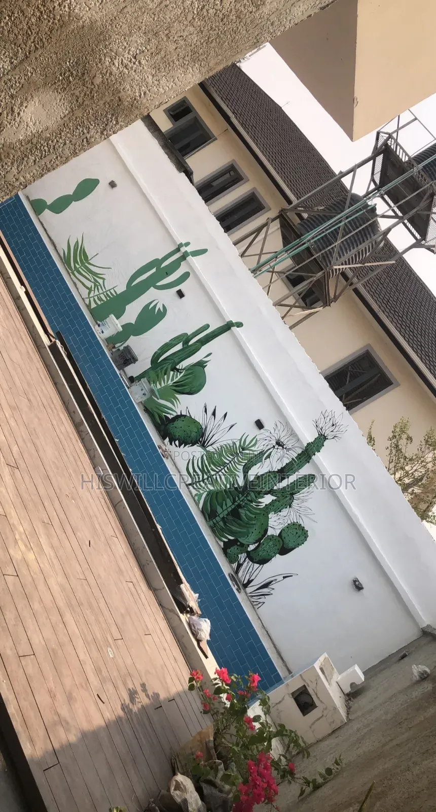 Mural Painting Pool Side