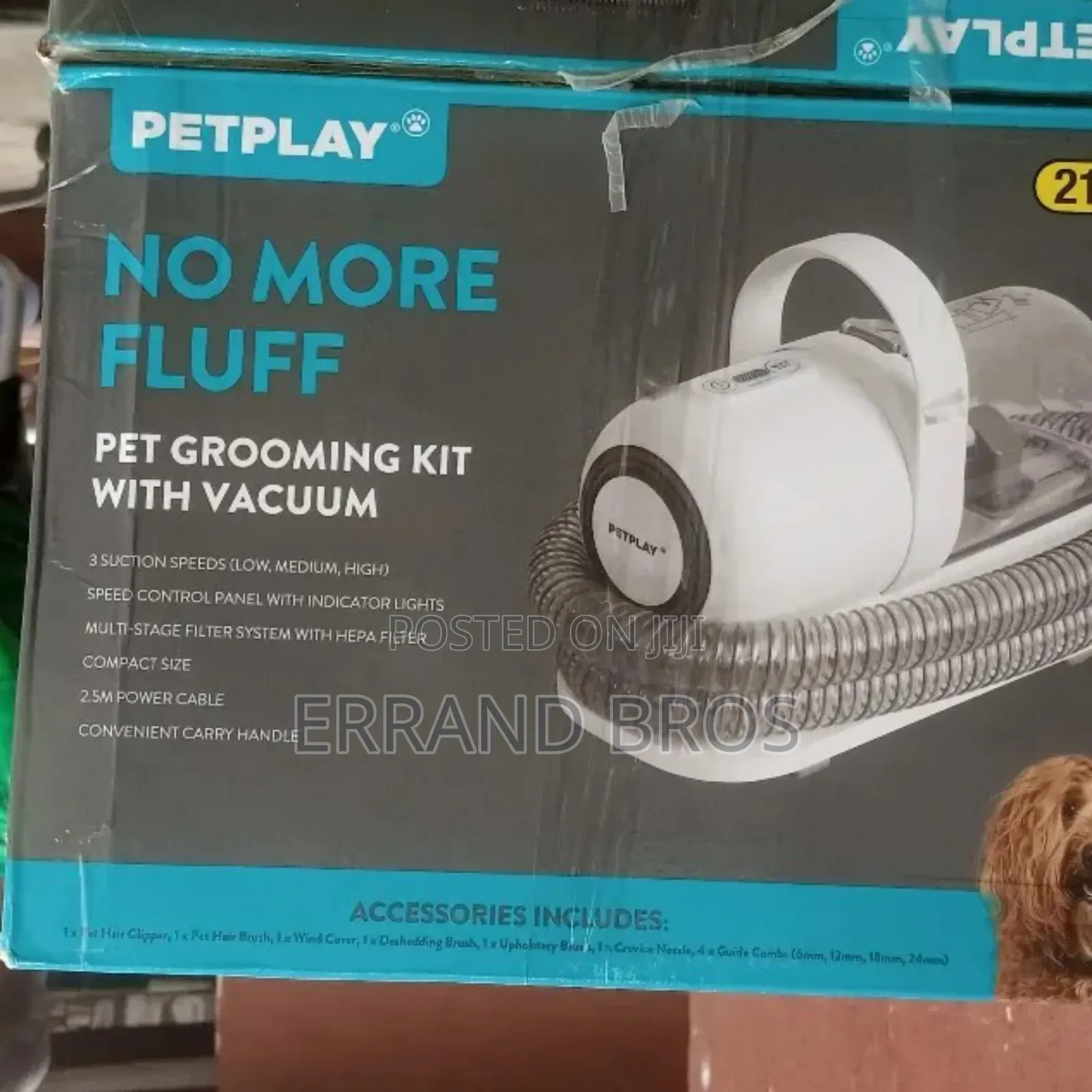 Petplay No More Fluff Pet Grooming Kit With Vacuum, Pet Grooming Kits,