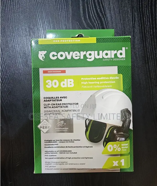 Coverguard Max300 Listen Only Ear Shells For Helmets, 30 Db, Black