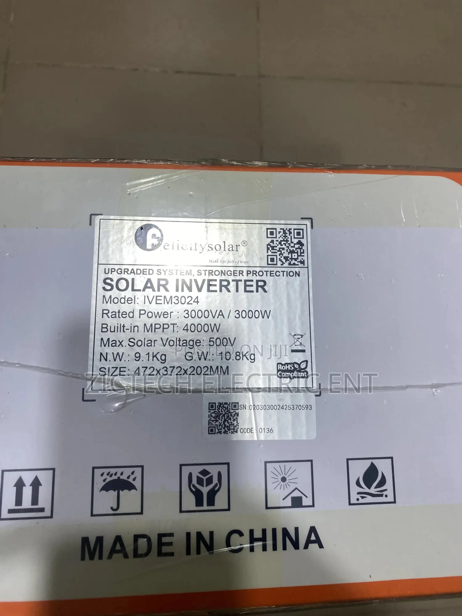 Felicity Hybrid Inverter 3kva