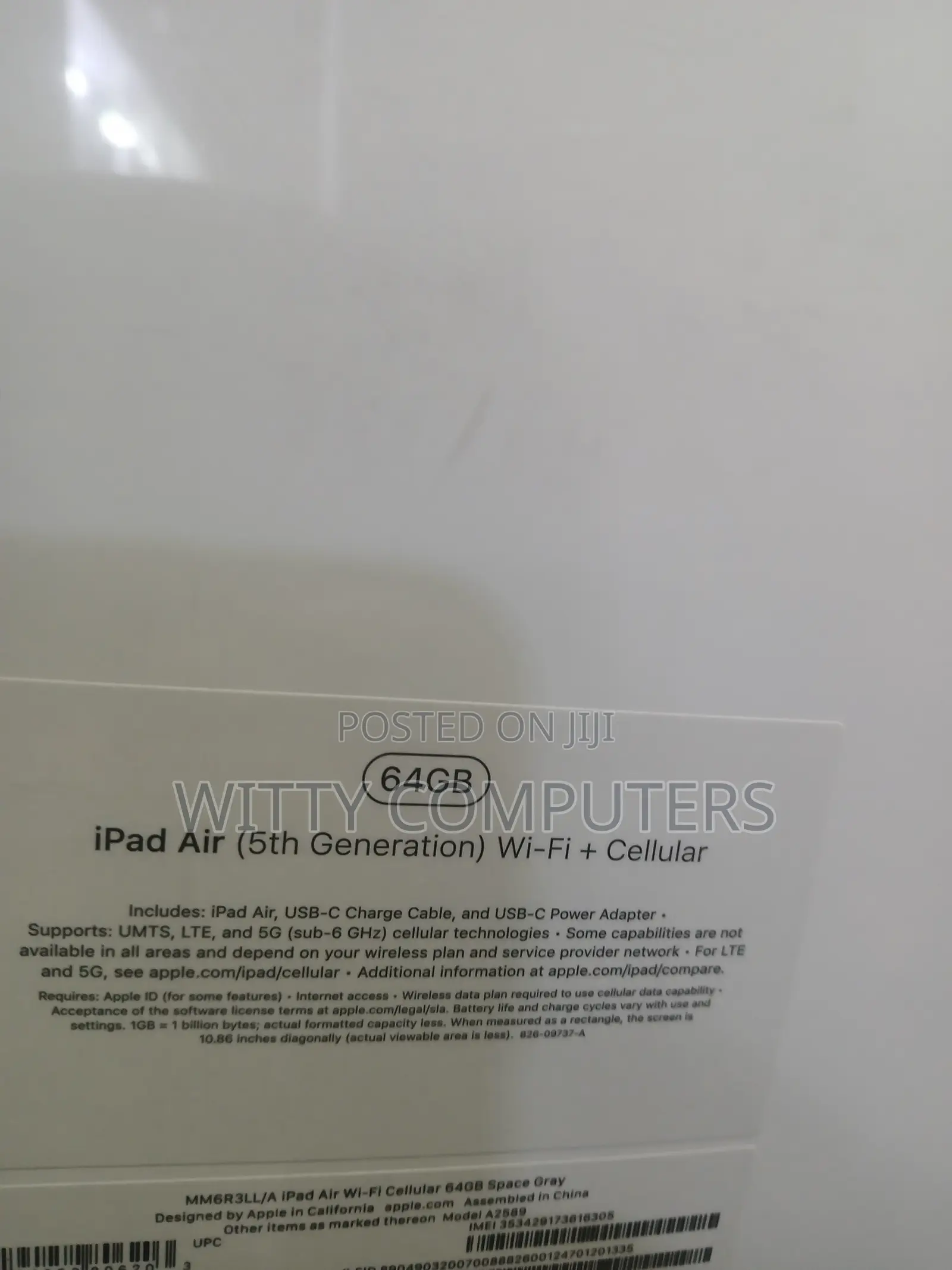 New Apple iPad Air (2022) 64 GB Gray