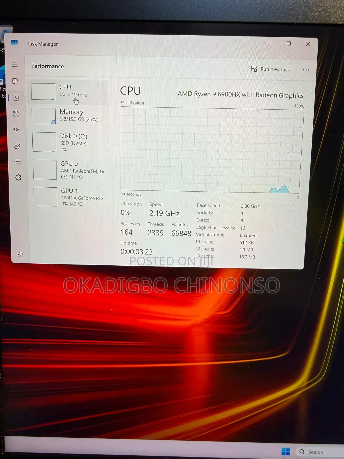 Laptop Razer Blade 16GB AMD Ryzen 9 SSD 1T