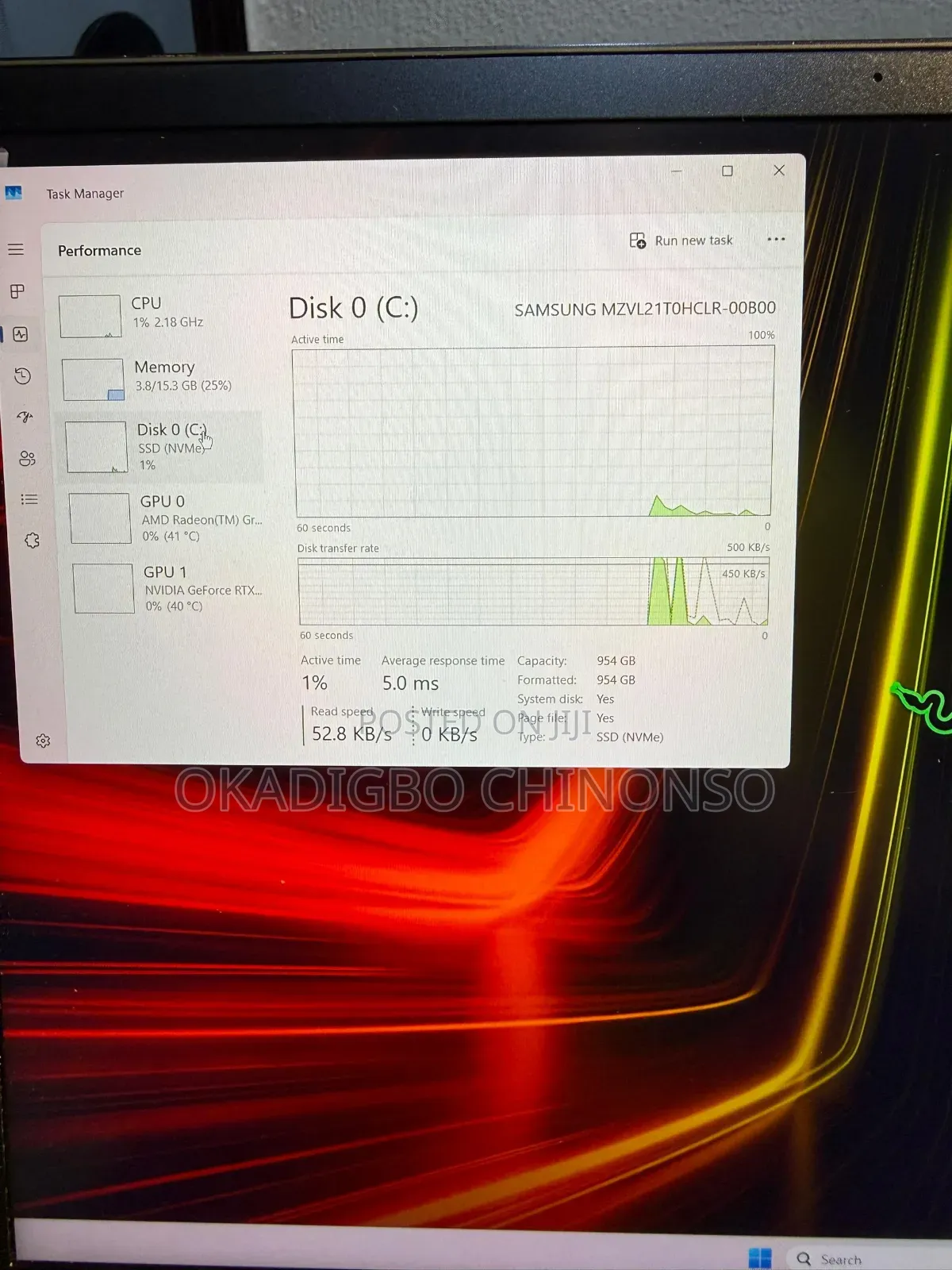 Laptop Razer Blade 16GB AMD Ryzen 9 SSD 1T