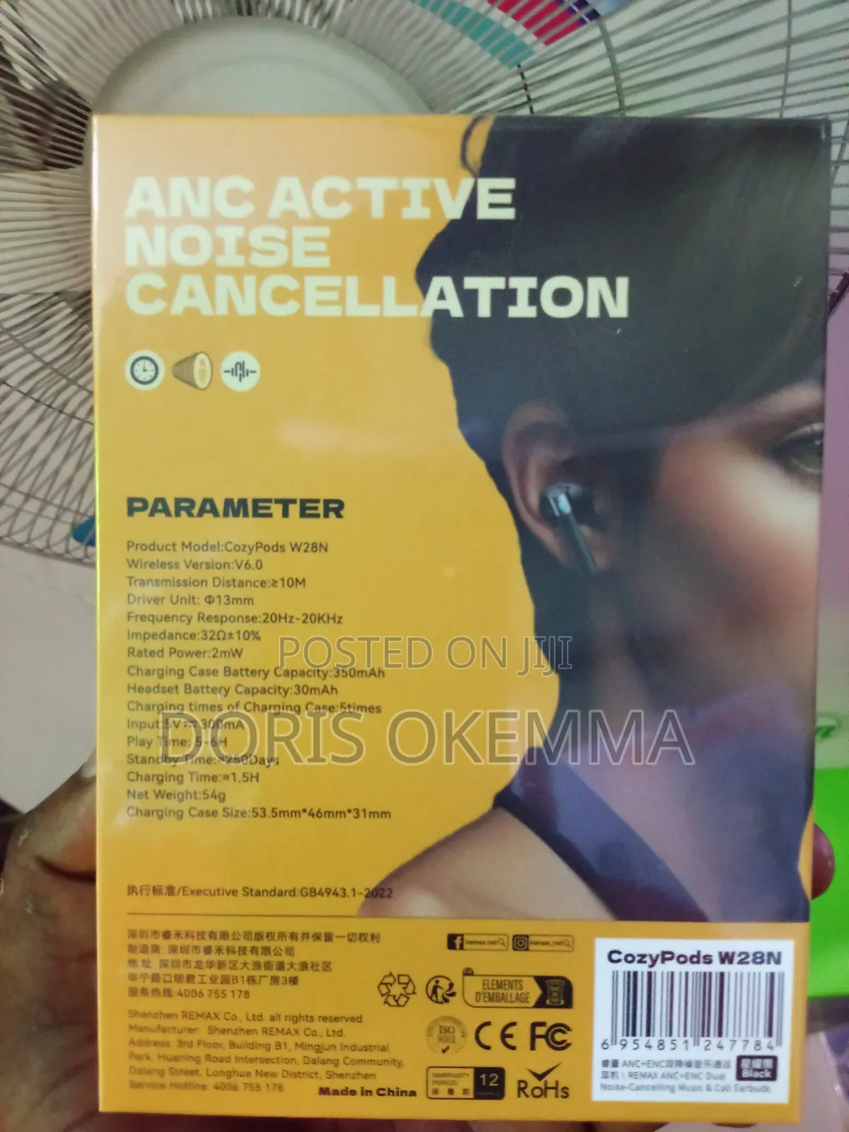 Remax Cozypods W28n Wireless Earbuds - Hybrid Anc+Enc .