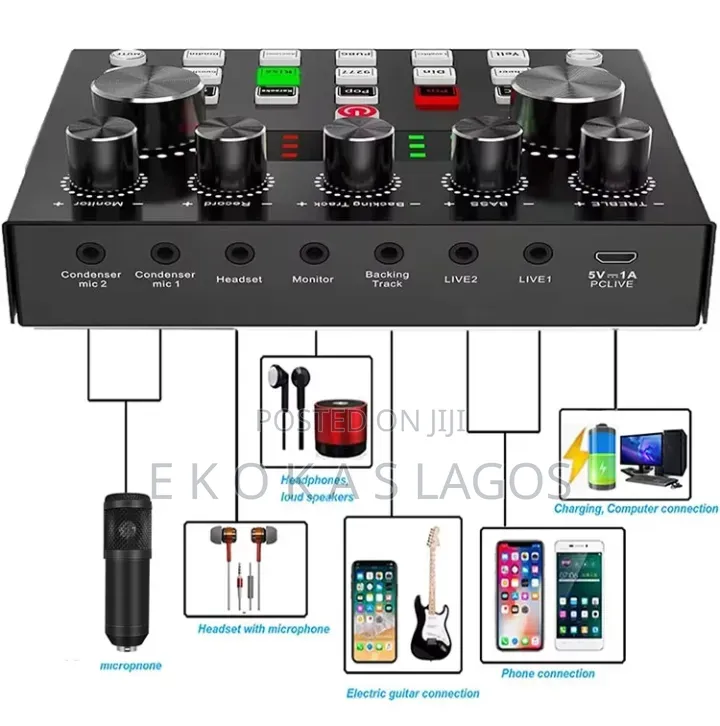 Complete Set Condenser Microphone for Live Streaming Content Creation