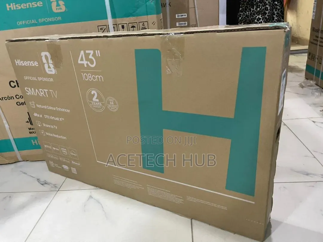 Sharp Viewing Experience With Brand New Hisense 43” Tv