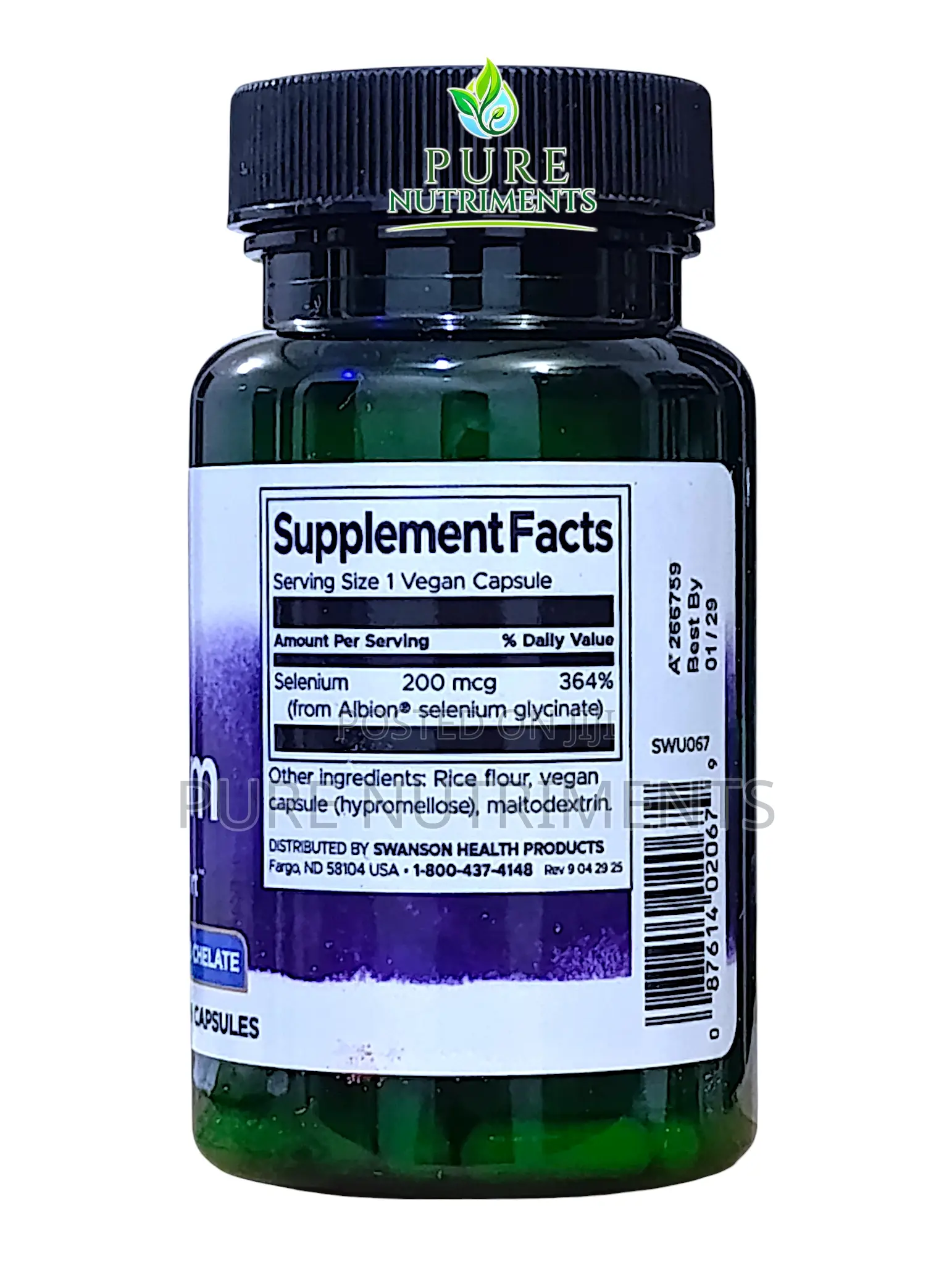 Swanson Selenium 200mcg 90 Vegan Caps for Antioxidant Immune Support